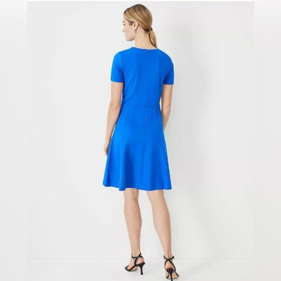 Ann Taylor Paneled Flare Dress 4 - Picture 2 of 3